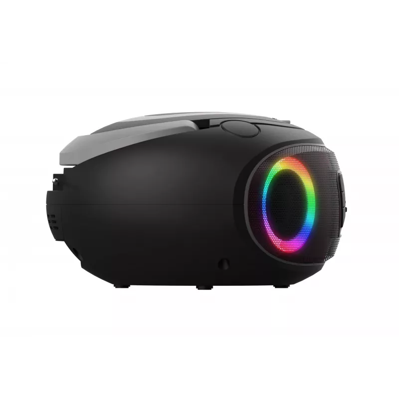 Denver TDB-212GR DAB+ boombox CD-soittimella, DAB+/FM, Bluetooth, USB, AUX, harmaa
