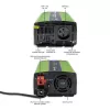Auto-invertteri Qoltec Monolith 1200 W vihreä 12 V