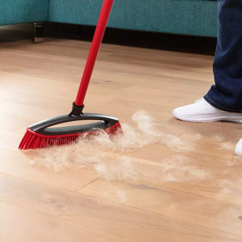Luutusarja VILEDA Pet Pro 175388 — 3-osainen, sähköstaattinen harja ja mikrokuituliina, punainen