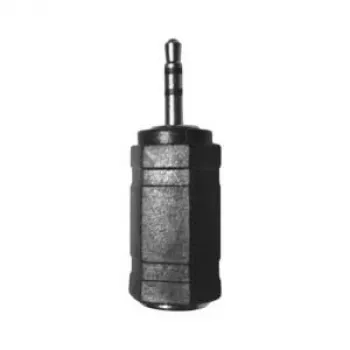 Stereo-headset-adapteri LOGILINK GA1103 – 3,5 mm stereo-miniplugiliitin (naaras) stereo-mikroplugiin (uros), musta