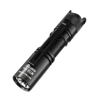 Käsivalaisin Nitecore MT1A Pro — LED 50 lm, USB ladattava, 1100 mAh, alumiini, vedenpitävä, iskunkestävä, musta