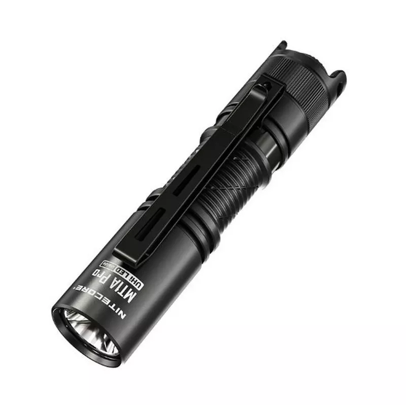 Käsivalaisin Nitecore MT1A Pro — LED 50 lm, USB ladattava, 1100 mAh, alumiini, vedenpitävä, iskunkestävä, musta