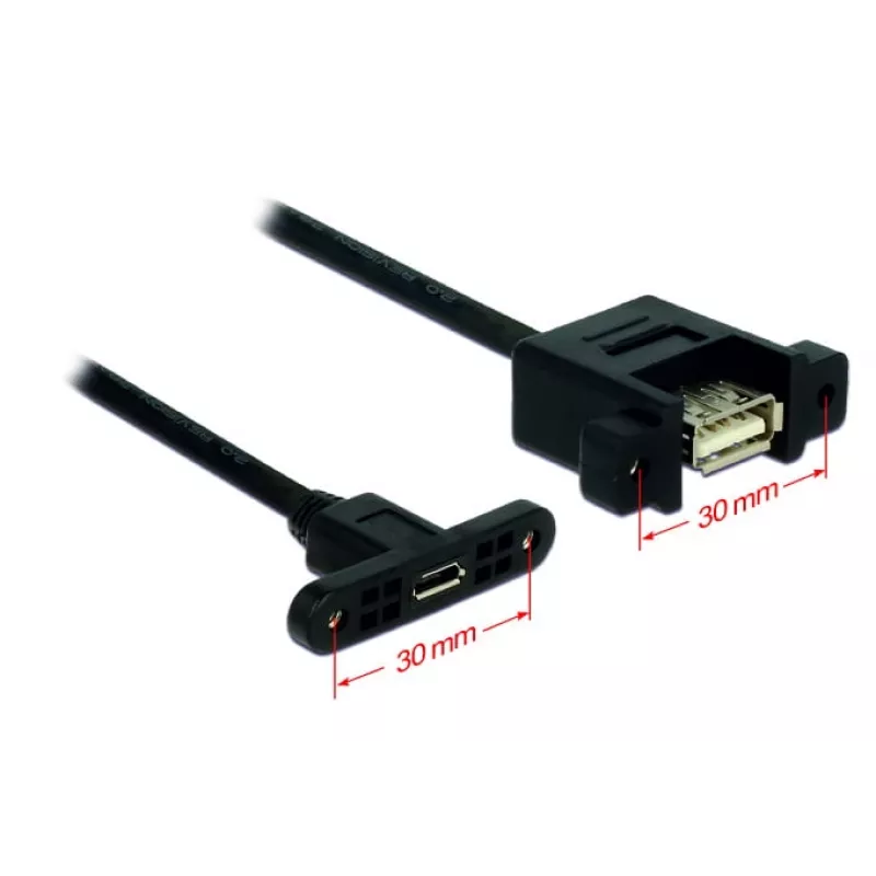 USB-kaapeli Micro-USB B USB A DeLOCK 85109 0,25 m