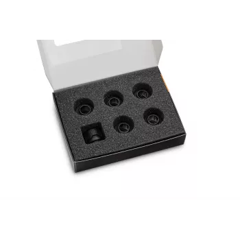 EK Water Blocks EK-Quantum Torque 6-pack HDC 12 momenttiavain-päättöliitin musta 1/4 6 kpl