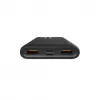 Varavirtalähde Silicon Power QP15 10000 mAh, LiPo, 2x USB-A + 2x USB-C, Micro-USB-tulo, musta