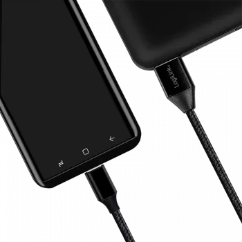 LogiLink - USB-kaapeli - USB-C (M) USB (M) - USB 2.0 - 5 V - 3 A - 30 cm - musta