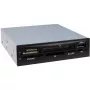 Inter-Tech Nitrox Multi Card Reader CI-02 - kortinlukija - 8,9 cm (3,5 tuumaa) (CF I, CF II, MS, MS PRO, Microdrive, MMC, SD, MS Duo, xD, MS PRO Duo, TransFlash, microSD, SDHC, MS Micro)