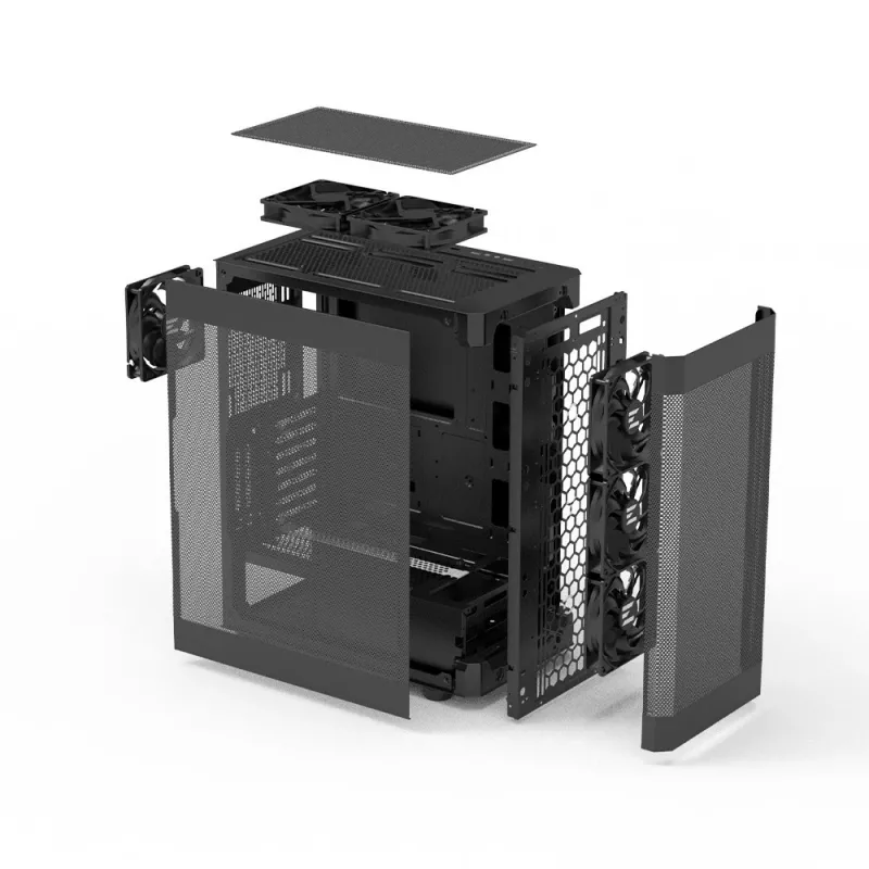 PC-kotelo I4 ATX Mid Tower 6 tuuletinta