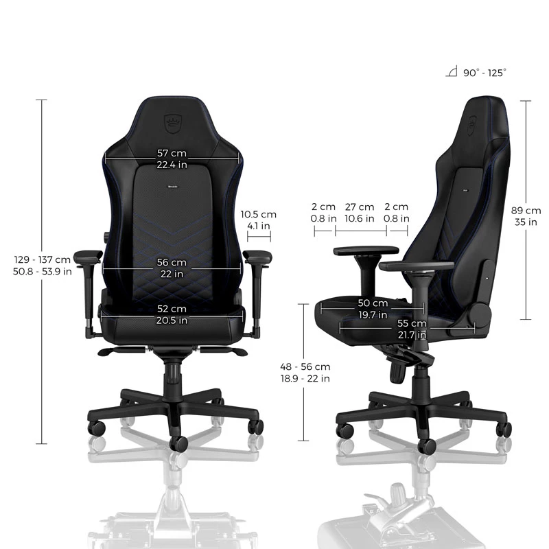 noblechairs HERO pelituoli - musta/sininen