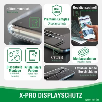 4smarts 360° aloituspaketti - suojakotelo matkapuhelimelle - karkaistu lasi (10 H)