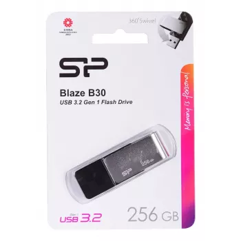 USB-muistitikku Silicon Power 256GB USB Type-A 3.2 Gen 1 Blaze B30