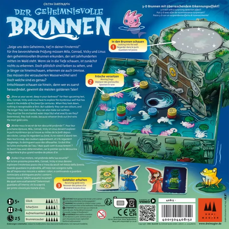 Drei Magier: Der geheimnisvolle Brunnen, lautapeli