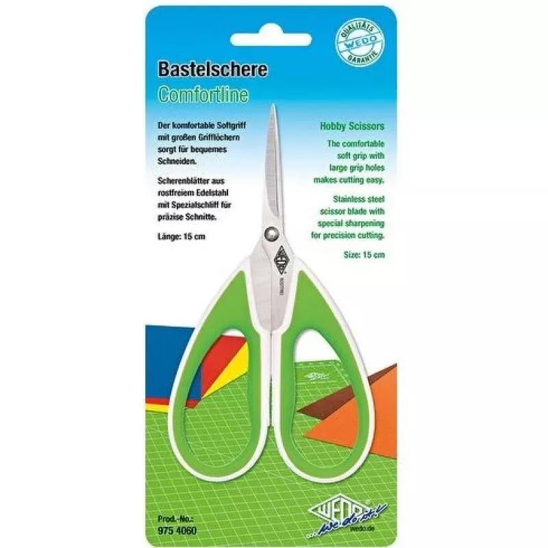 WEDO 975 4060 Comfortline askartelusakset, teräväkärkiset, 150 mm