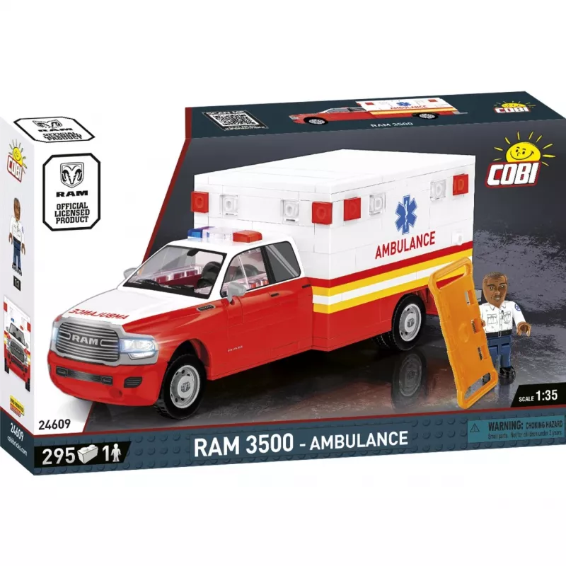 Rakennuslelu Cobi RAM 3500 Ambulance malli 24609 rakennuspalikkasarja