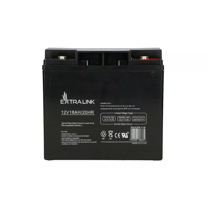 Extralink AGM 12V 18Ah huoltovapaa akku