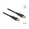 DeLOCK HDMI-kaapeli 5m Type-A standardi uros-uros 48 Gbit/s musta