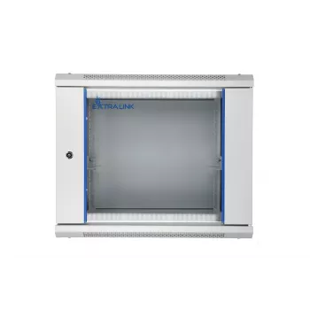 Seinäasennettava rack Extralink 9U 600x450 harmaa