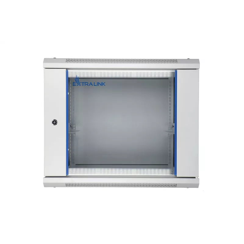Seinäasennettava rack Extralink 9U 600x450 harmaa