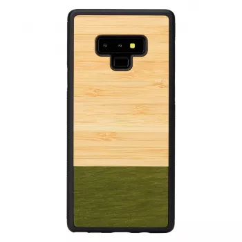 Man and wood -älypuhelinkotelo Samsung Galaxy Note 9:lle — bambumetsä musta