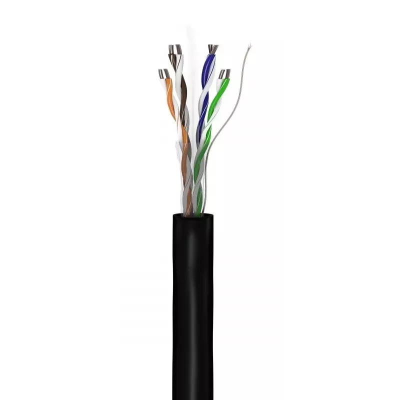 Verkkokaapeli Goobay CAT 6 U/UTP 100 m musta