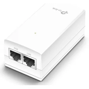 TP-Link 24V passiivinen PoE-sovitin, Gigabit Ethernet, 10,100,1000 Mbit/s, 10/100/1000, Cat3, Cat4, Cat5, Cat5e, Cat6, valkoinen, 100 m