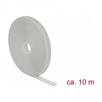 DeLOCK tarranauha harmaa 13 mm 10 m 1 kpl