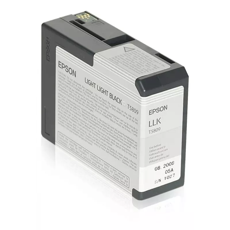 Epson Singlepack Light Light Black T580900, vaaleanvaaleanmusta, pigmenttimuste, 80 ml, 1 kpl