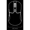 Pelihiiri Keychron M3 oikeakätinen RF-langaton + Bluetooth optinen 26000 DPI valkoinen