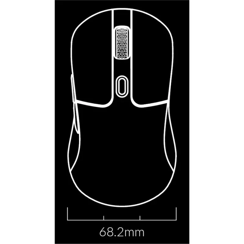 Pelihiiri Keychron M3 oikeakätinen RF-langaton + Bluetooth optinen 26000 DPI valkoinen