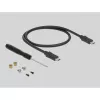SSD-kotelo DeLOCK 42003 ulkoinen kotelo M.2 SATA SSD:lle USB Type-C