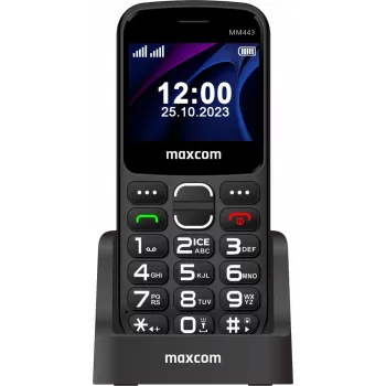 Maxcom Comfort MM443 S näppäimillä ja telakalla musta/musta