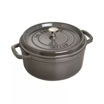 Staub 40509-312-0 kattila 5,25 L pyöreä grafiitti, harmaa