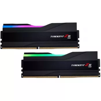 DIMM 64 GB DDR5-6400 (2x 32 GB) Dual-Kit, keskusmuisti musta, F5-6400J3239G32GX2-TZ5RK, Trident Z5 RGB, INTEL XMP