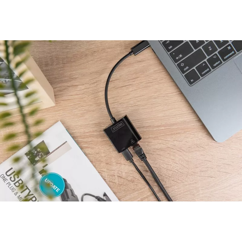 USB Type-C Gigabit Ethernet -sovitin Digitus DN-3027