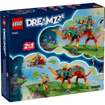 Rakennuslelu LEGO 71492 Dreamzz Mateon tulikameleontti -leikkisetti, rakennuspalikkamalli mielikuvitukselliseen rakenteluun