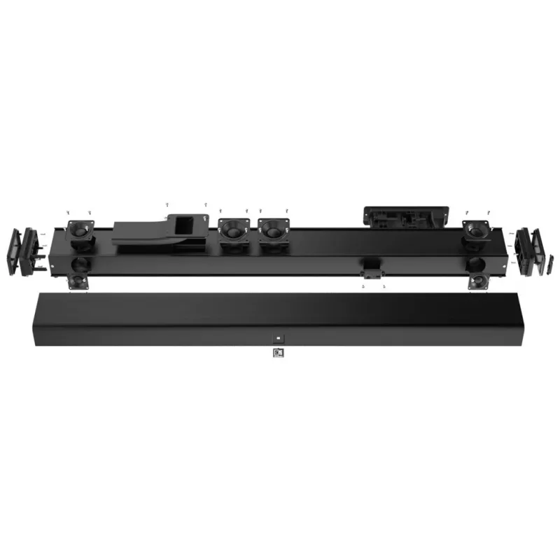 AUDAC IMEO2 ammattimainen 3-tie-soundbar, 3.1, Bluetooth, HDMI, 30 W subwoofer, musta