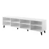 TV-taso cama meble ASTI 200×42×52 cm valkoinen matta