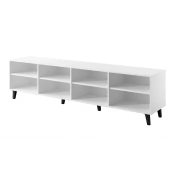 TV-taso cama meble ASTI 200×42×52 cm valkoinen matta