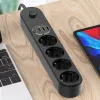 Jatkojohto ColorWay CW-CHE44PDB — 4 pistorasiaa, 2 USB-porttia