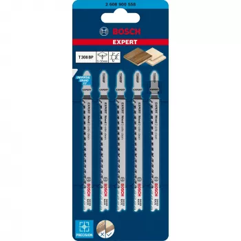 Bosch 2 608 900 558 pistosaha-/puukkosaha-/käsisahanterä pistosahanterä hiiliteräs (HCS) 5 kpl