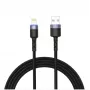 USB-Lightning-datakaapeli Tellur 1,2 m nailon punottu musta