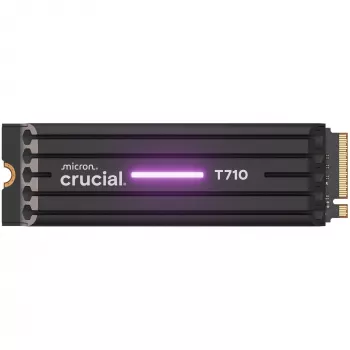 SSD CRUCIAL T710 4 TB M.2 PCIe 5.0 NVMe — 4000 GB, luku 14500 MB/s, kirjoitus 13800 MB/s