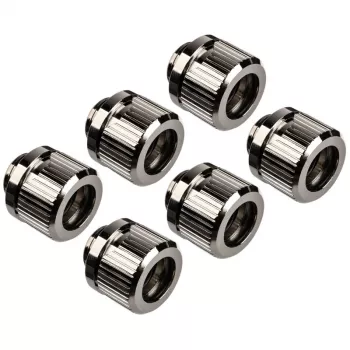 EK Water Blocks EK-Quantum Torque HDC 12 liitin 6-pakkaus, G1/4, hopea