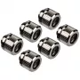 EK Water Blocks EK-Quantum Torque HDC 12 liitin 6-pakkaus, G1/4, hopea