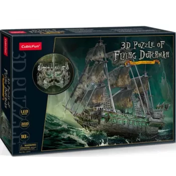 3D LED -palapeli Flying Dutchman malli L526H, No name — koottu valaistu pienoismalli