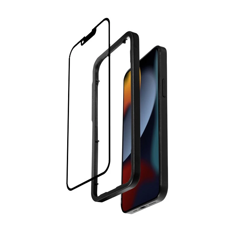 Karkaistu lasi näytönsuoja Crong iPhone 16e / 14 / 13 / 13 Pro — 3D-täyspeitto