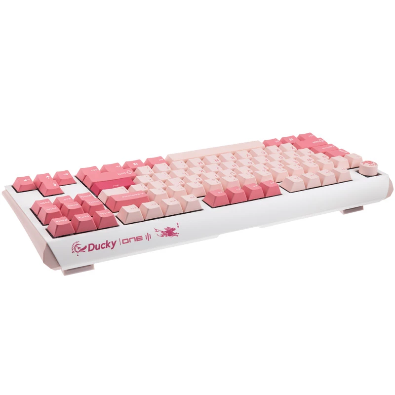 Ducky One 3 TKL -näppäimistö pelikäyttöön USB QWERTY englanti pinkki