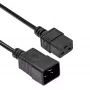 Akyga AK-UP-03 palvelimen jatkokaapeli IEC C20 - C19, 1,8 m, musta