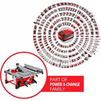 Power X-Change akkupöytäsirkkeli TE-TS 36/210 Li-Solo, 36 volttia (2x18 V) (punainen, ilman akkua ja laturia)