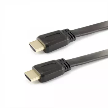 Sbox HDMI-HDMI 1.4 lattakaapeli M/M 1,5 m HDMI-FLAT-15B musta